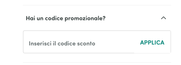 dove inserire il codice interflora