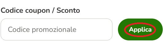 come applicare il codice sconto zooplus
