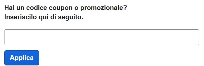 dove inserire un codice sconto expedia
