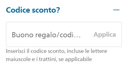 dove incollare un codice sconto philips