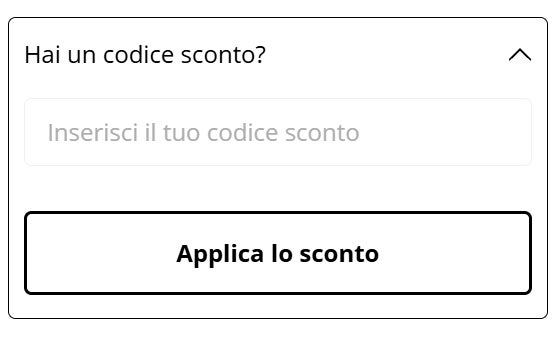 dove incollare il codice sconto kasanova