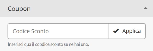 dove applicare un codice sconto ariete