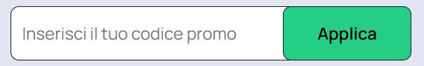 inserire un codice sconto abbonamenti