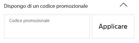 inserire un codice sconto camper
