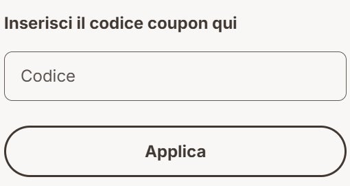 inserire un codice sconto emma