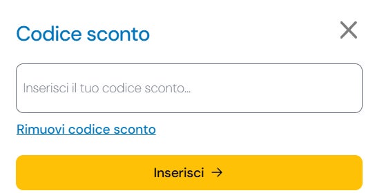 inserire un codice sconto locauto