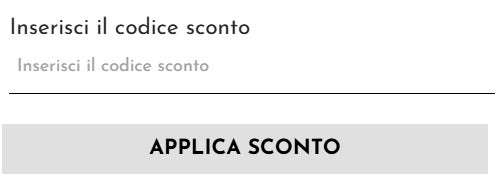 inserire un codice sconto nuvolari