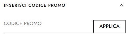 inserire un codice promo rinascente