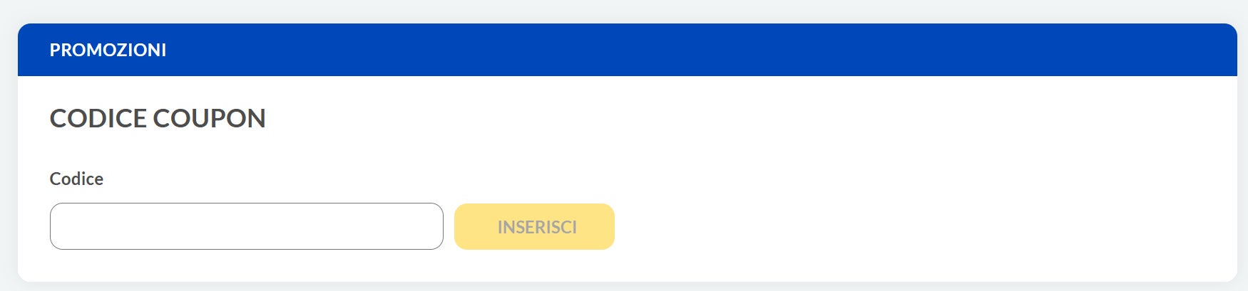 inserire un coupon gnv