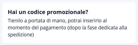 come inserire un codice sconto manomano