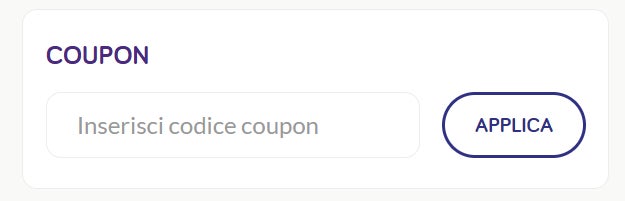 come inserire un codice sconto nutricia
