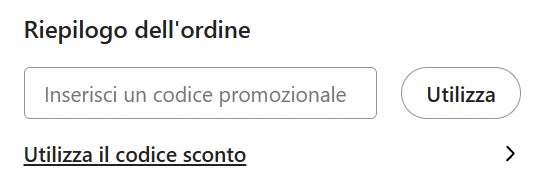 come inserire un codice sconto temu