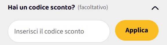 come inserire un codice sconto antica farmacia orlandi