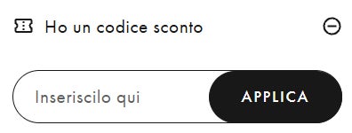 come inserire un codice sconto alviero martini