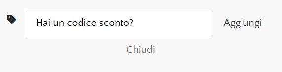come inserire un codice sconto darienzo